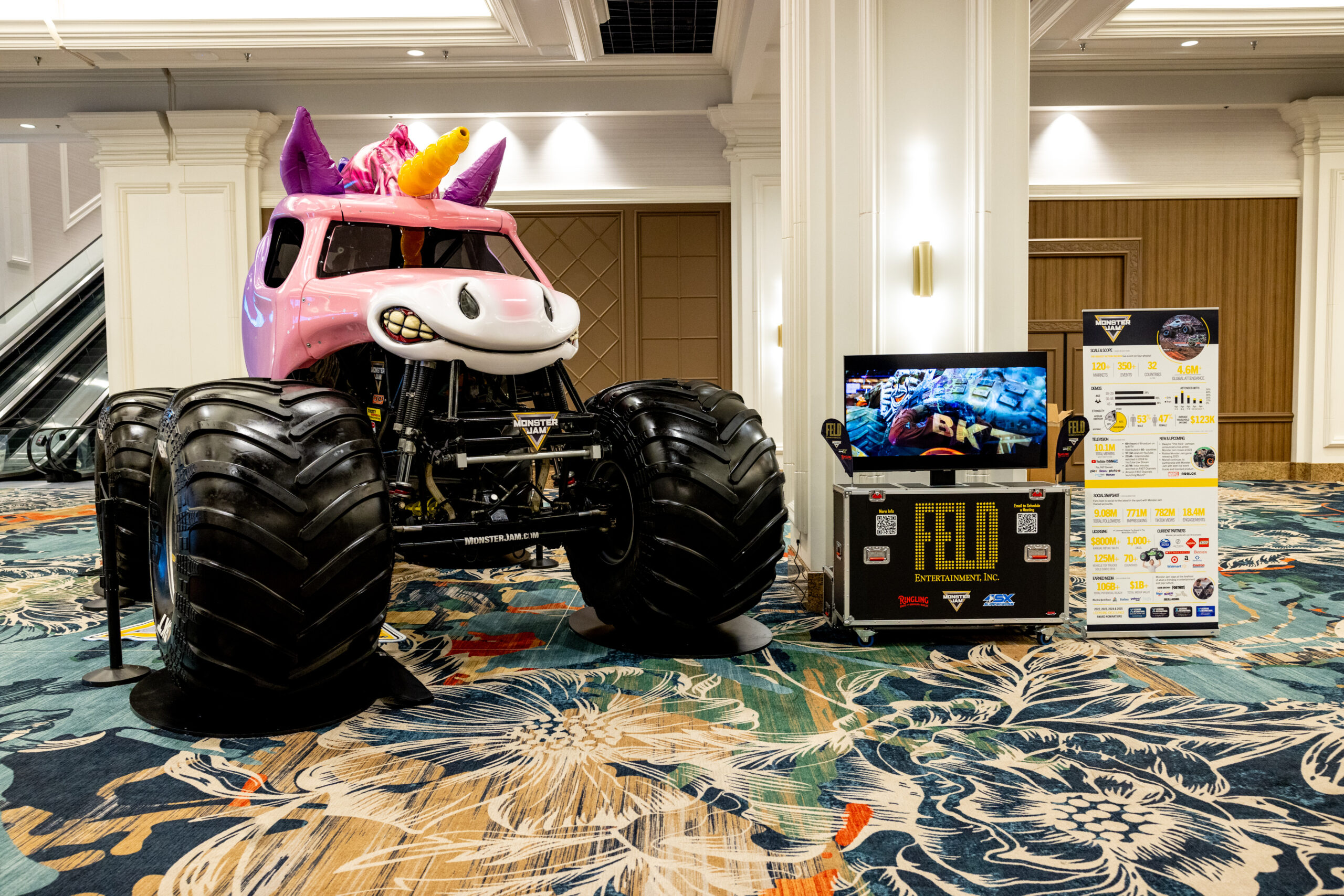 Monster truck lobby display